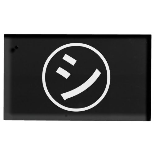  Shi Kana Katakana Smiling Emoji  Emoticon Place Card Holder