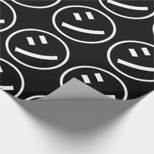 ㋛ Shi Kana Katakana Smiling Emoji / Emoticon Wrapping Paper