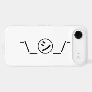 Shi Kana Shrug Emoticon ¯\_㋛_/¯ Japanese Kaomoji iPhone 17 Air Case