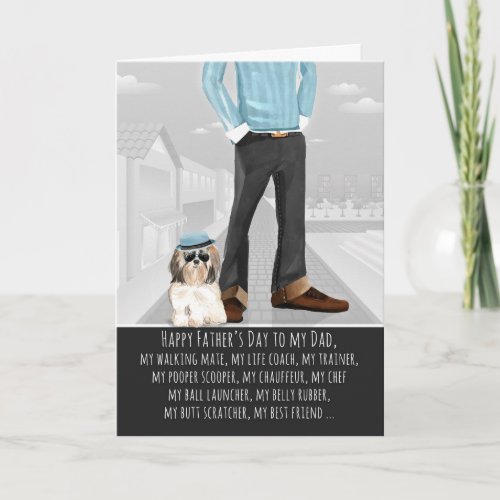 Shi Tzu from the Dog Fathers Day Card