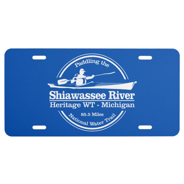 Shiawassee River HWT (SK) License Plate (Front)