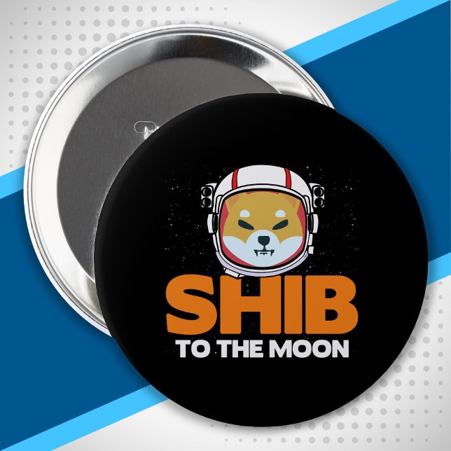 Shib Token Shiba Inu Crypto Meme Coin Moon Dog Button (Creator Uploaded)