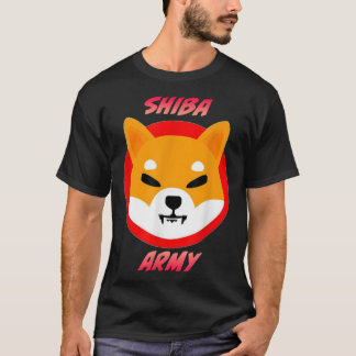 SHIBA ARMY shibu inu crypto currency meme T-Shirt