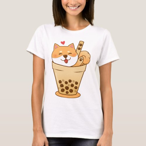 Shiba Boba T_Shirt