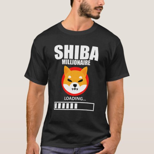 Shiba Coin Cryptocurrency Shiba Crypto Millionaire T_Shirt