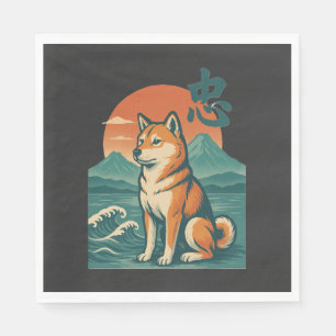 Shiba Dreams at Dusk Napkins