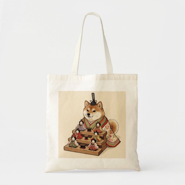Shiba Hina Doll Festival Tote Bag