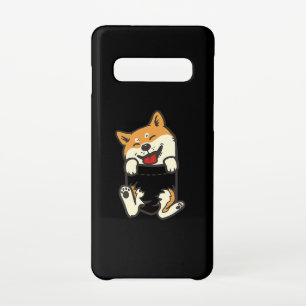 Shiba in A Pocket   Cute dog design Samsung Galaxy S10 Case