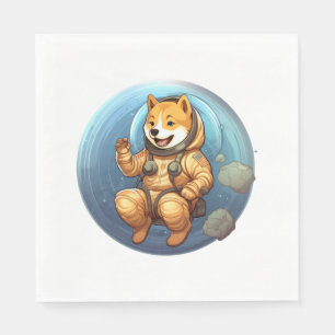 Shiba In Space Astronaut Shiba 9 Napkins