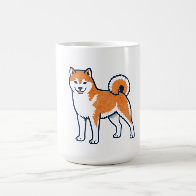 Shiba Inu ー Standing Coffee Mug (Center)