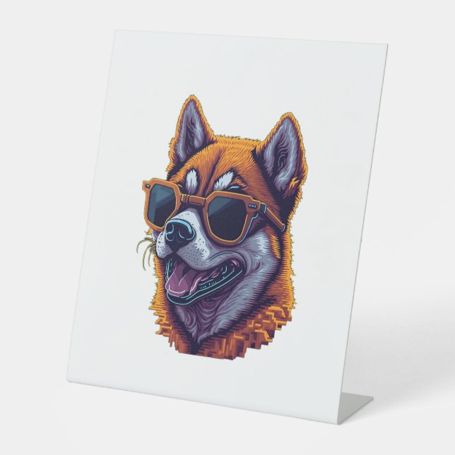 Shiba Inu 1 Pedestal Sign (Front)