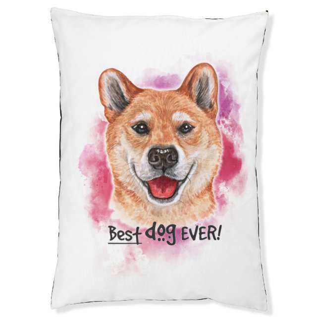 SHIBA INU (AKITA) PET BED (Front Vertical)