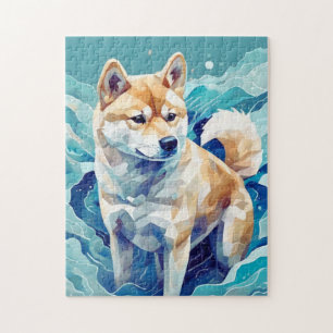 Shiba Inu and the Sea l 柴犬と海 Jigsaw Puzzle