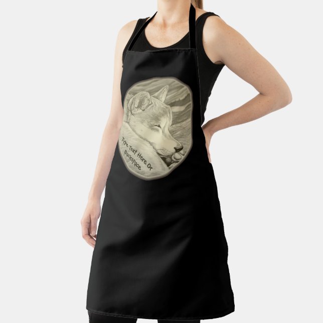 Shiba Inu Aprons Personalized Shiba Inu Art Gifts (Insitu)