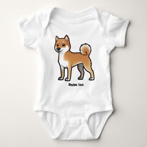 shiba inu baby bodysuit