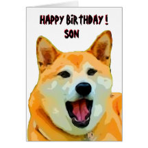 Shiba Inu Birthday Card