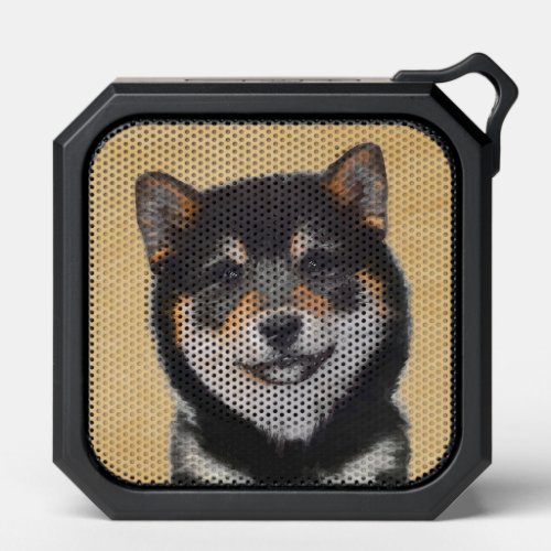 Shiba Inu Black and Tan Painting _ Dog Art Bluetooth Speaker