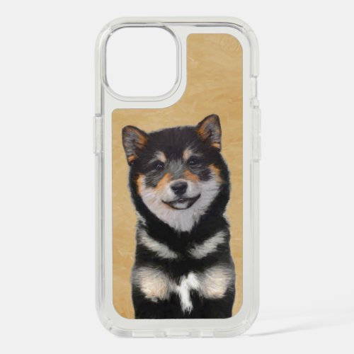 Shiba Inu Black and Tan Painting _ Dog Art iPhone 15 Case