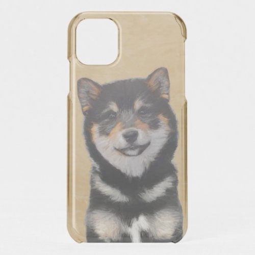 Shiba Inu Black and Tan Painting _ Dog Art iPhone 11 Case