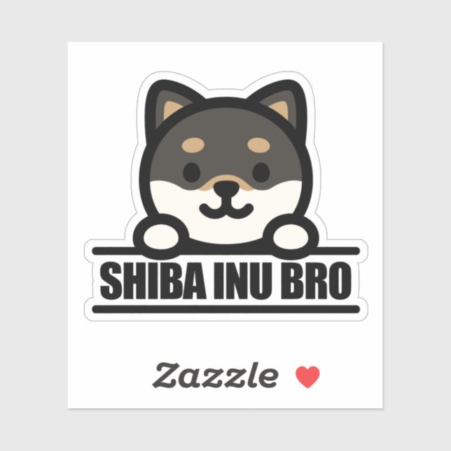 SHIBA INU BRO  - Cool Shiba Inu Brother Design Sticker (Sheet)
