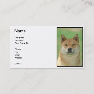 Shiba Inu Business Card