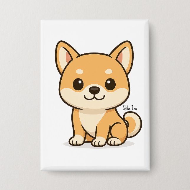 Shiba Inu Button (Front)