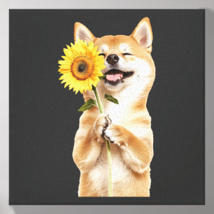 Shiba Inu Canvas Photo Tile