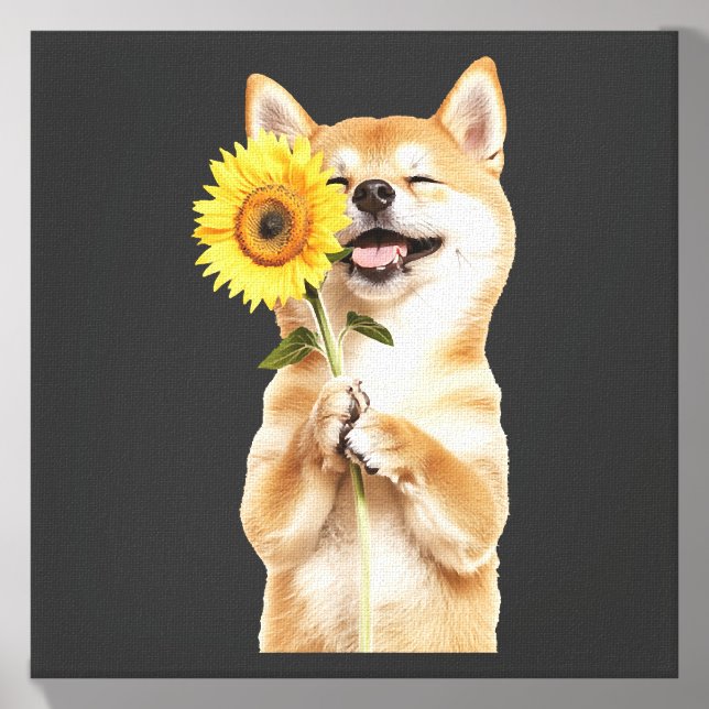 Shiba Inu   Canvas Photo Tile (Front Set)