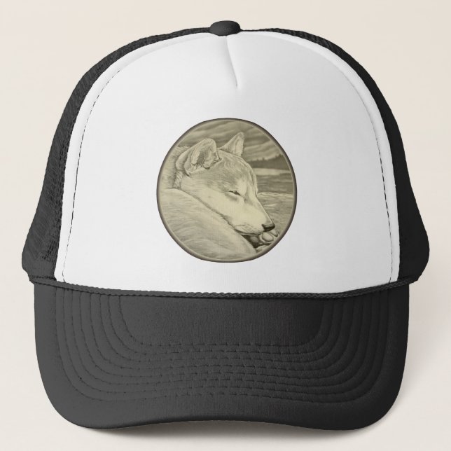 Shiba Inu Caps Hats Gifts Japanese Guard Dog Gift (Front)
