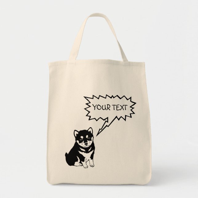 Shiba Inu Chinese Dog Year 2018 Cotton Tote Bag (Front)