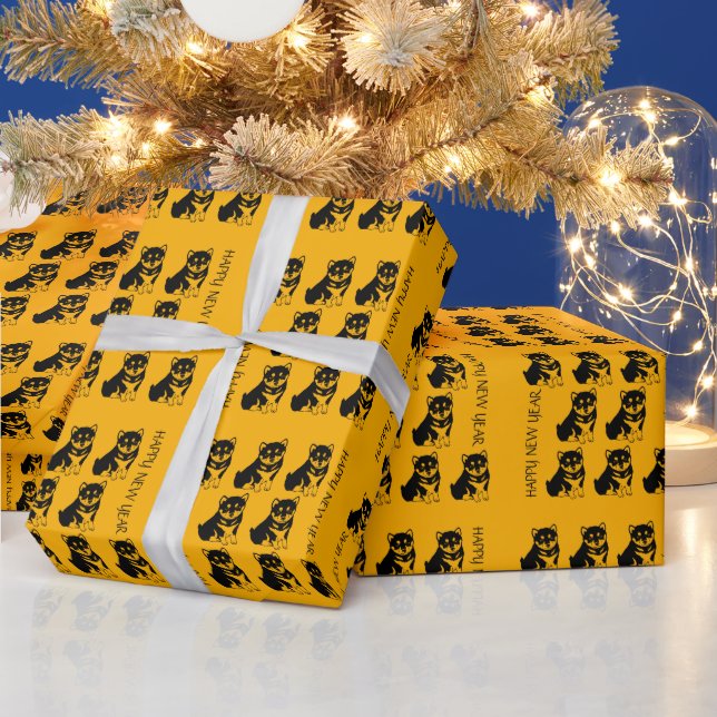 Shiba Inu Chinese Dog Year 2018 G Wrapping Paper (Holidays)