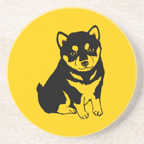 Shiba Inu Chinese Dog Year 2018 Round Coaster