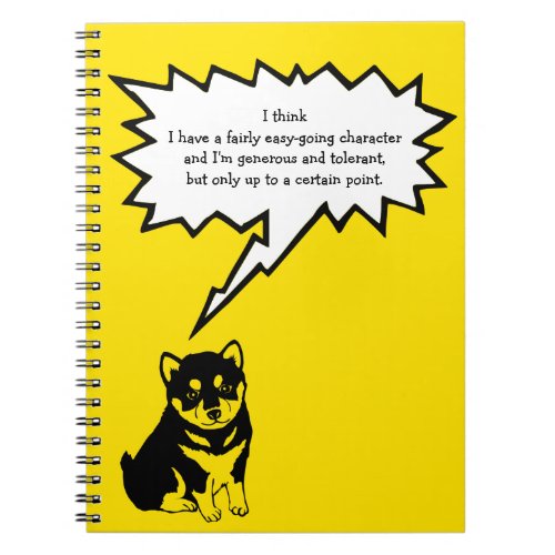 Shiba Inu Chinese Dog Year 2018 Speech Bubble N Notebook