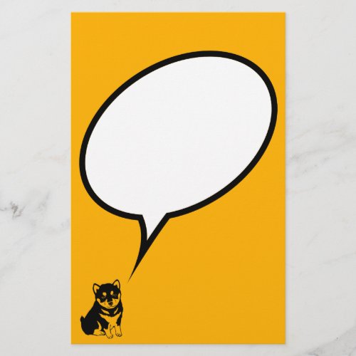 Shiba Inu Chinese Dog Year 2018 speech bubble S Stationery