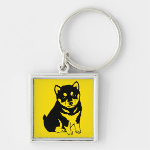 Shiba Inu Chinese Dog Year 2018 Square Keychain