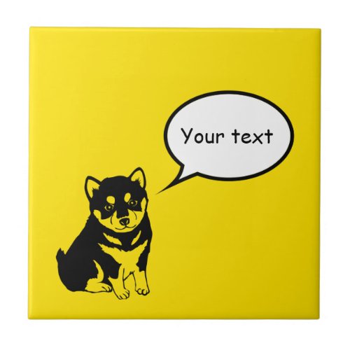 Shiba Inu Chinese Dog Year 2018 Tile