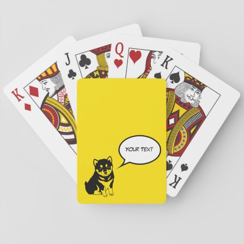 Shiba Inu Chinese Dog Year Birthday Playing Cards