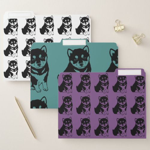 Shiba Inu Chinese Dog Year Zodiac File Folders