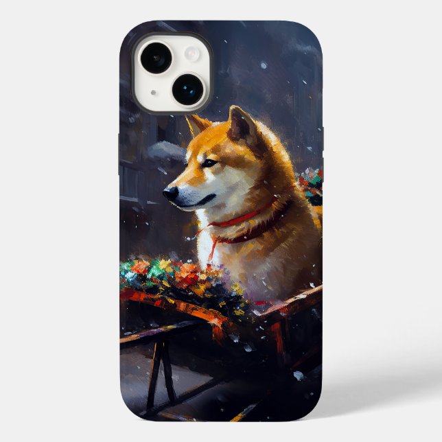 Shiba Inu Christmas Festive Season  Case-Mate iPhone Case (Back)