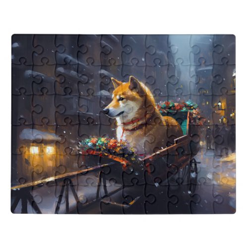 Shiba Inu Christmas Festive Season  Jigsaw Puzzle