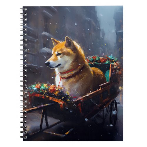 Shiba Inu Christmas Festive Season  Notebook