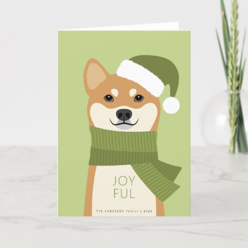 Shiba Inu Christmas Holiday Card