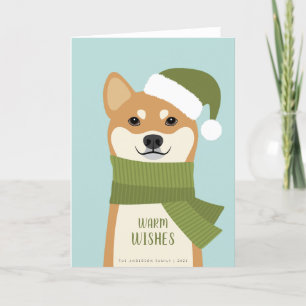 Shiba Inu Christmas Holiday Card
