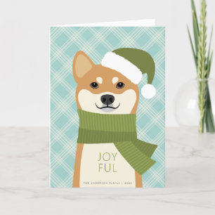 Shiba Inu Christmas Holiday Card
