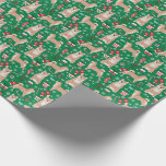 Shiba Inu Christmas Holiday dog Wrapping Paper