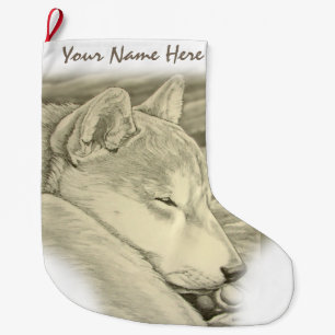 Shiba Inu Christmas Stocking Custom Dog Stocking