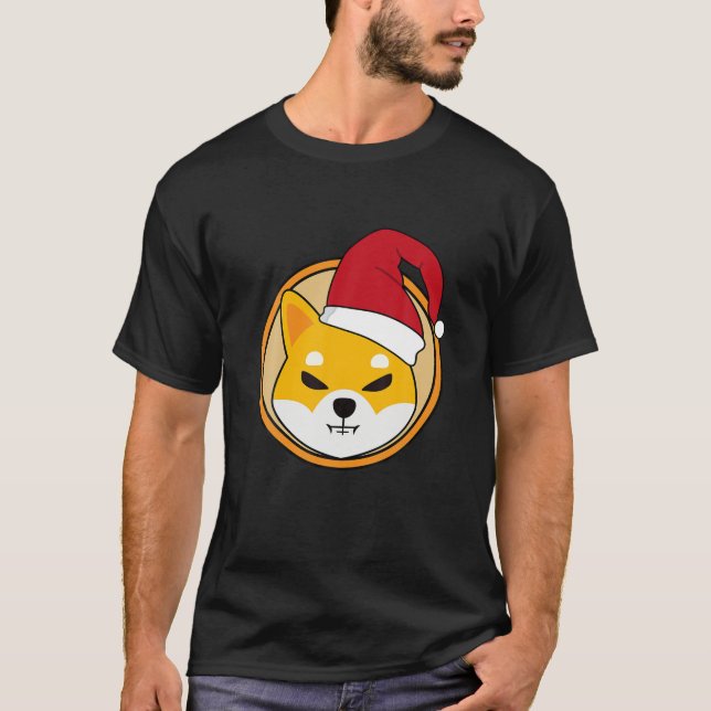 Shiba Inu Coin Christmas Shiba Token Shiba Inu T-Shirt (Front)