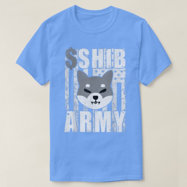 Shiba Inu Coin Crypto Token Cryptocurrency Wallet  T-Shirt (Design Front)