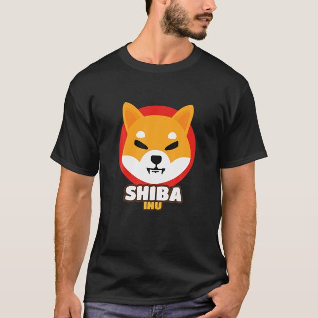 Shiba Inu Coin Crypto Token Cryptocurrency Wallet T-Shirt (Front)