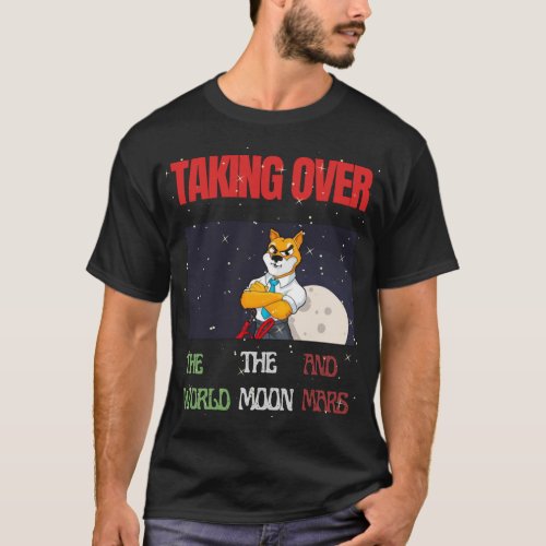 Shiba Inu Coin On The Moon Taking Over T_Shirt